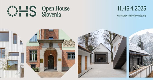 Open House Slovenia poster, courtesy of Afront zavod za prostorsko inovativnost.