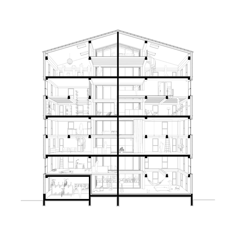 Complejo habitacional Volumes Capables / A6A - Imagen 29 de 29