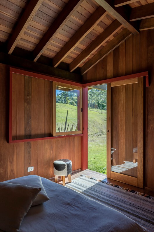 Casa Lodis / vapor arquitetura - Fotografia de Interiores, Dormitório, Madeira, Viga