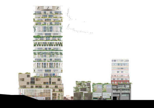 VERTICAL Building / NL Architects + Space Encounters + Studio Donna van Milligen Bielke + Chris Collaris Architects + VDNDP + i29 architects - Image 96 of 98