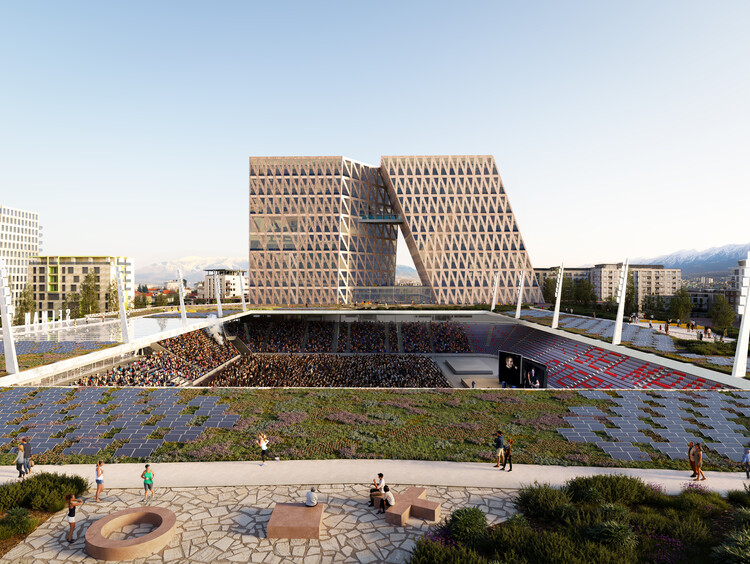 OMA / David Gianotten Wins Competition to Transform Tirana’s Selman Stërmasi Stadium - Image 3 of 19