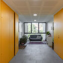 Participative social housing in Crolles / INDY ARCHITECTES - Interior Photography, Wood, Lighting, Door, Glass