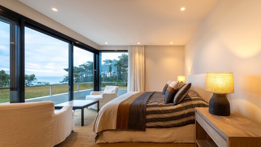 Casa Bougain / Pacífica Arquitectura - Fotografía interior, Dormitorio, Camas, Iluminación