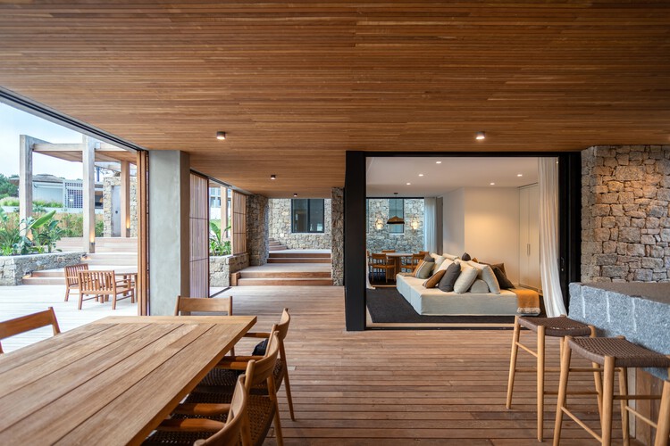 Casa Bougain / Pacífica Arquitectura - Fotografía interior, Madera, Terraza, Fijación Vigas