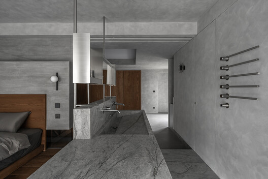 Stone Whisper Residence / KC Design Studio - Interior Photography, Concrete, Countertop, Sink
