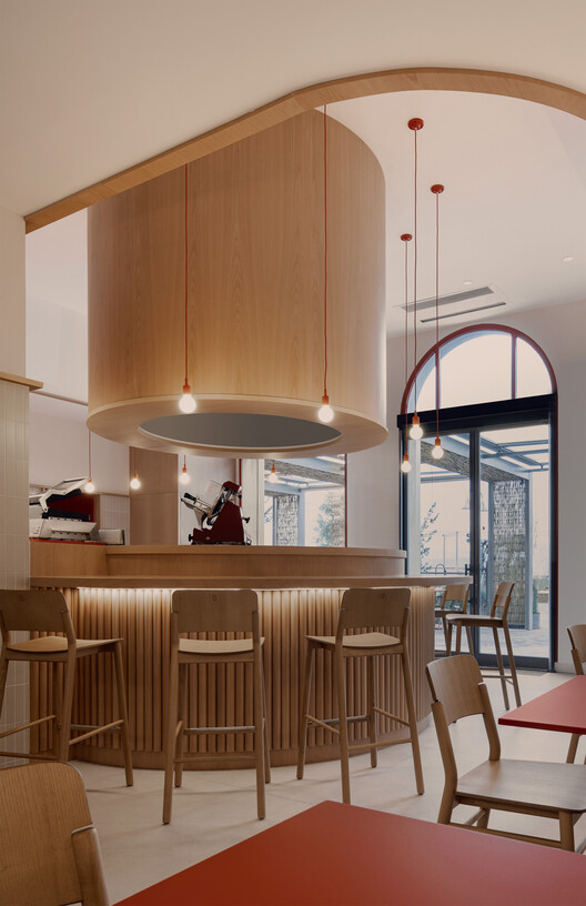 Charcutería-Restaurante Joselito’s LRV / David Hernandez Arquitectura - Fotografía interior, Cocina, Madera, Sillas