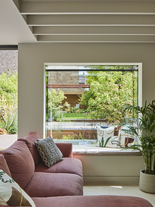 Russet House / Mulroy Architects - Interior Photography, Living Room, Wood, Sofa