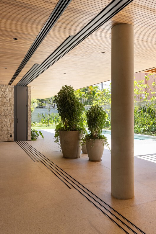 Europa House / TWO Arquitetura - Interior Photography, Wood, Garden, Column