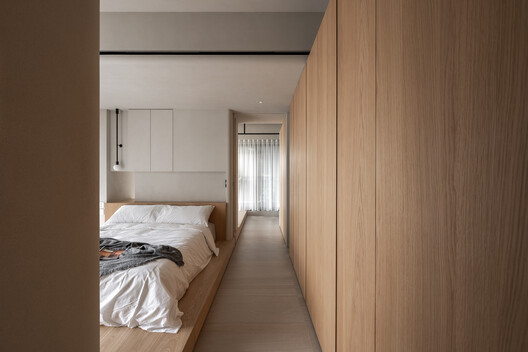 Slow Rhythm Apartment / KC Design Studio - Interior Photography, Bedroom, Wood, Bed