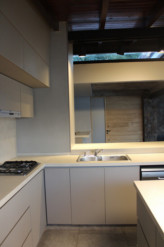 Casa Candelaria / Proyectar Arquitectos - Fotografía interior, Cocina, Madera, Encimera, Tarjas, Vidrio