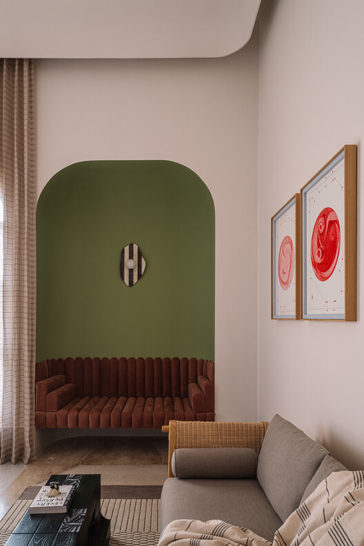 Rehethaan House / MuseLAB - Interior Photography, Bedroom, Wood, Sofa, Lighting, Chair