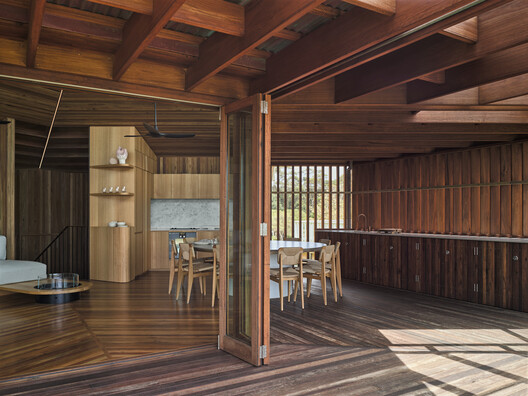Cake House / Alexander Symes Architect  - Interior Photography, Wood, Beam