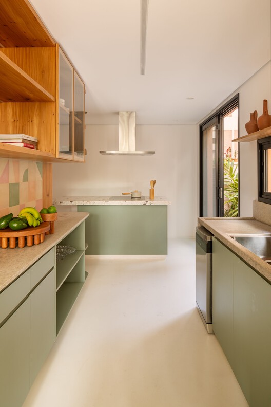 Casa FL / W.Arquitetura - Fotografia de Interiores, Cozinha, Madeira, Bancada, Pia