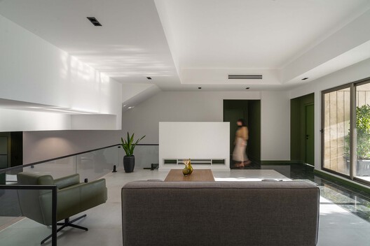 Miyan Residential Building / Pi architects - Interior Photography, Sofa, Lighting, Table, Chair