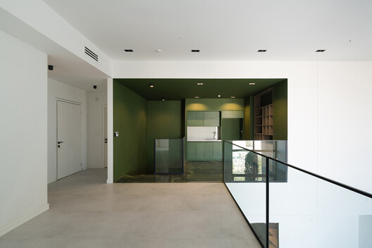 Miyan Residential Building / Pi architects - Interior Photography, Wood, Lighting, Door, Glass