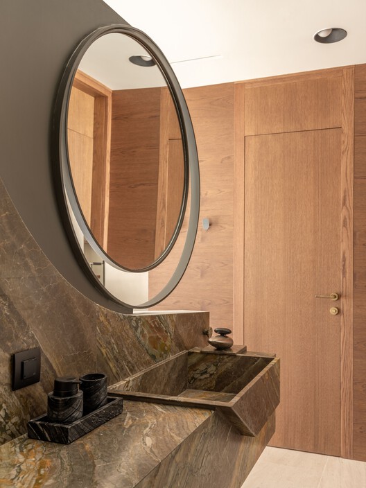 The Echo of the Sea Holiday Home / Entopos Architects - Interior Photography, Bathroom, Wood, Sink