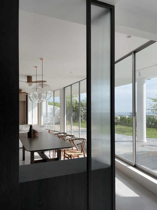 dP Apartment House / Tristan & Ju - Interior Photography, Wood, Glass, Door, Chair