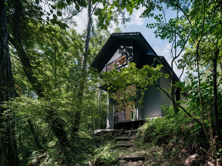 Casa ao Pé do Monte Asama / norari works - Fotografia de Exterior, Madeira, Floresta