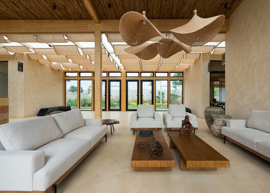 Office Elements of Nature / Source Architecture - Interior Photography, Living Room, Wood, Beam, Chair