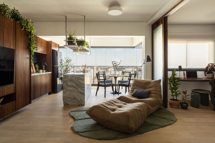 Lar André / StudioVA Arquitetos - Fotografia de Interiores, Sala de Estar, Madeira, Mesa, Cadeira