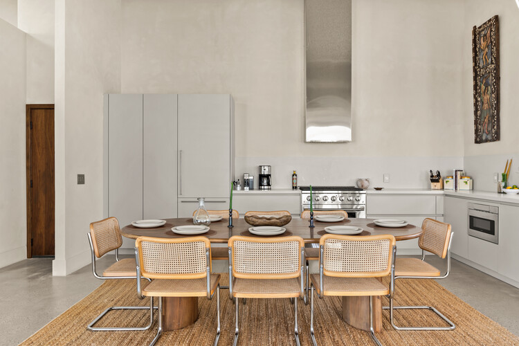 Casa Azzurra / Studio AdM - Interior Photography, Living Room, Wood, Table, Chair, Kitchen, Lighting, Countertop