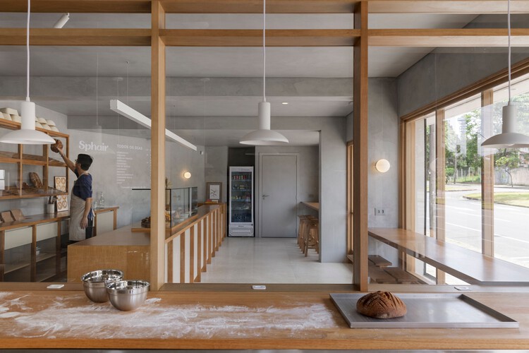 Taller de pan Sphair / Kenji Okabaiasse + Helio Dorta - Fotografía interior, Madera