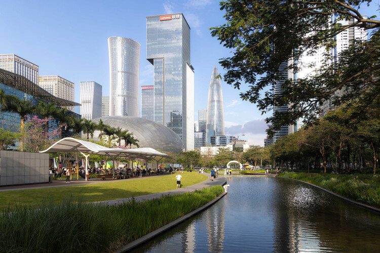 Reforma de Piscina Pública no Centro Comercial e Cultural de Nanshan Shenzhen / eLandscript Studio - Fotografia de Exterior, Urbano, Jardim