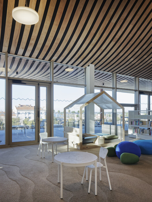 Event Hall L’Agora and Ernest Hemingway Media Library / Ateliers A+ - Interior Photography, Glass, Chair