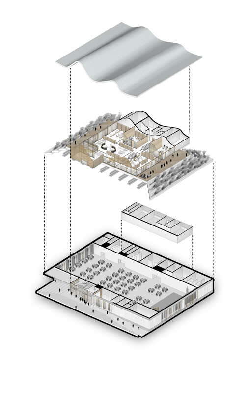 Event Hall L’Agora and Ernest Hemingway Media Library / Ateliers A+ - Image 20 of 25