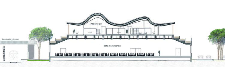 Espaço de Eventos L’Agora e Biblioteca Multimídia Ernest Hemingway / Ateliers A+ - Imagem 22 de 25