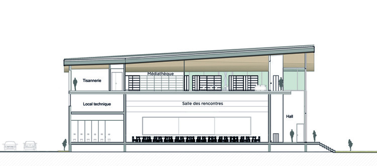 Espaço de Eventos L’Agora e Biblioteca Multimídia Ernest Hemingway / Ateliers A+ - Imagem 23 de 25