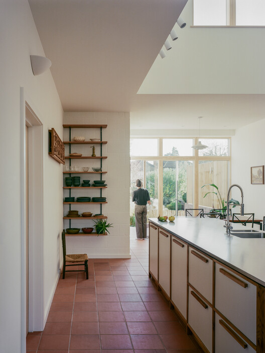 Woodbury House / Of Architecture - Interior Photography, Kitchen, Wood, Lighting, Countertop