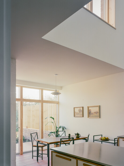 Woodbury House / Of Architecture - Interior Photography, Wood, Lighting, Glass, Chair
