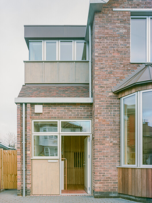 Woodbury House / Of Architecture - Exterior Photography, Wood, Facade, Brick, Door, Concrete