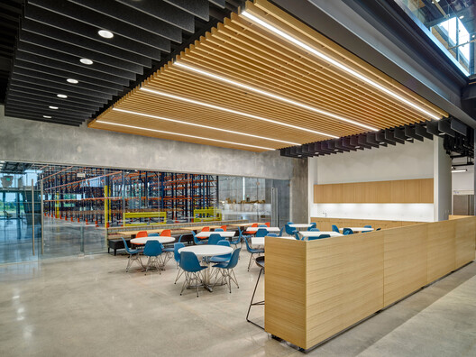 Kreg Tool Corporate Headquarters / Neumann Monson Architects - Interior Photography, Kitchen, Wood, Lighting, Glass
