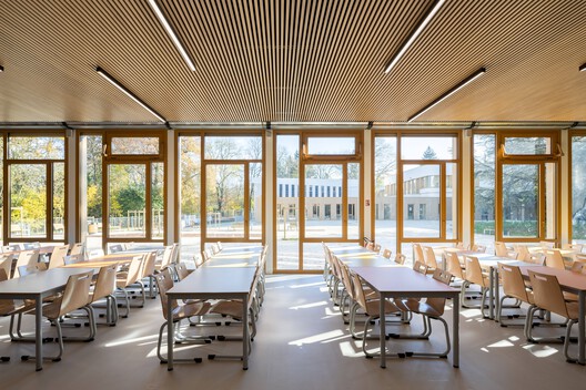 Claudine Hermann Secondary School / Ameller Dubois - Interior Photography, Dining room