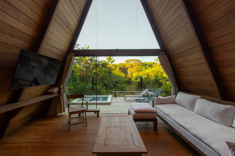 Cabana Piri / 73.Onze Arquitetura - Fotografia de Interiores, Sala de Estar, Madeira