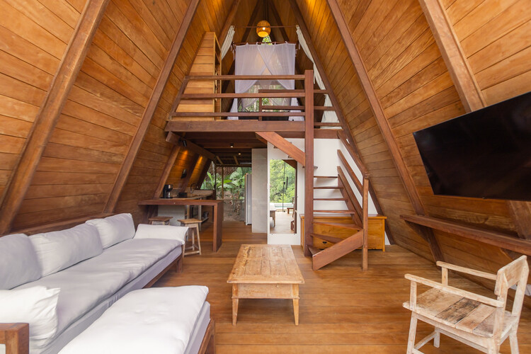 Cabana Piri / 73.Onze Arquitetura - Fotografia de Interiores, Sala de Estar, Madeira, Cadeira