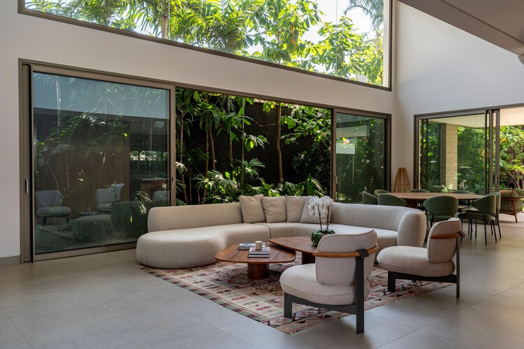 Casa Piracicaba / Urbem Arquitetura - Fotografía interior, Sala de estar, Jardín, Patio interior, Patio