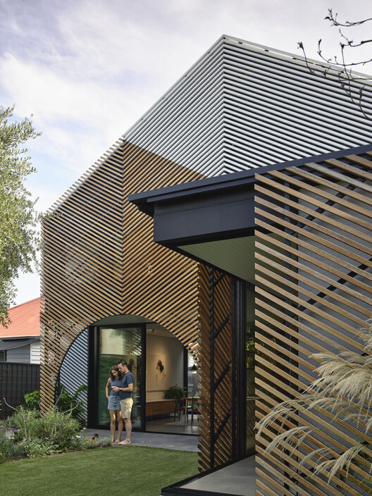 Clarke House / Austin Maynard Architects - Exterior Photography, Wood, Garden, Courtyard