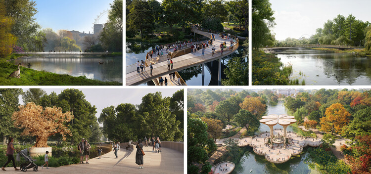 UK Government Reveals Five Shortlisted Designs for the Queen Elizabeth II Memorial in London - Image 1 of 21
