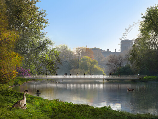 UK Government Reveals Five Shortlisted Designs for the Queen Elizabeth II Memorial in London - Image 6 of 21