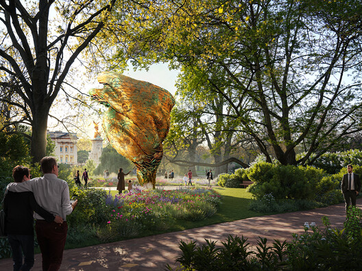 UK Government Reveals Five Shortlisted Designs for the Queen Elizabeth II Memorial in London - Image 2 of 21