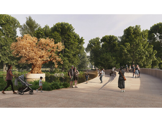 UK Government Reveals Five Shortlisted Designs for the Queen Elizabeth II Memorial in London - Image 15 of 21