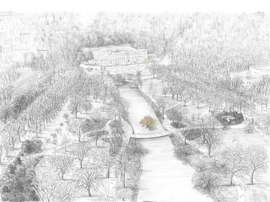 UK Government Reveals Five Shortlisted Designs for the Queen Elizabeth II Memorial in London - Image 17 of 21