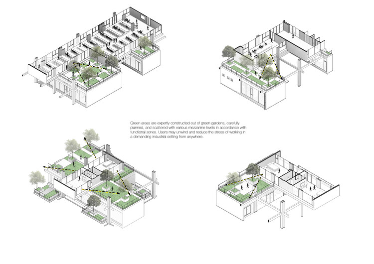 Oficinas de fábrica textil / Ho Khue Architects - Imagen 56 de 57