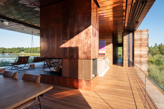 Morris Cove / Bates Masi + Architects - Interior Photography, Wood, Beam, Deck