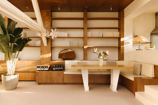 Apartment / Rudy Guénaire - Interior Photography, Wood, Lighting, Table, Chair