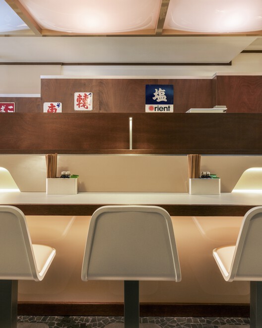 Matsuri Restaurant / Rudy Guénaire - Interior Photography, Wood, Lighting, Table, Chair, Countertop