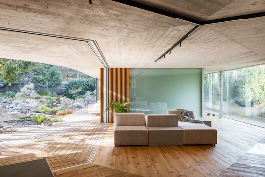 Banánka House / Pauliny Hovorka Architekti - Interior Photography, Living Room, Wood, Beam